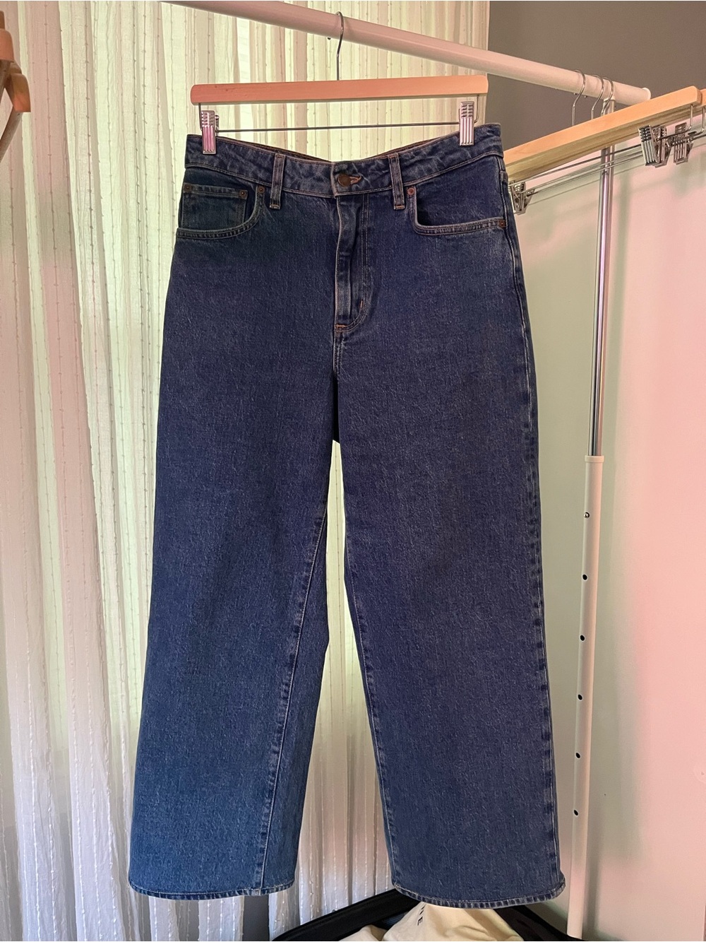 Denim Forum Indigo Blue High-Rise Jeans